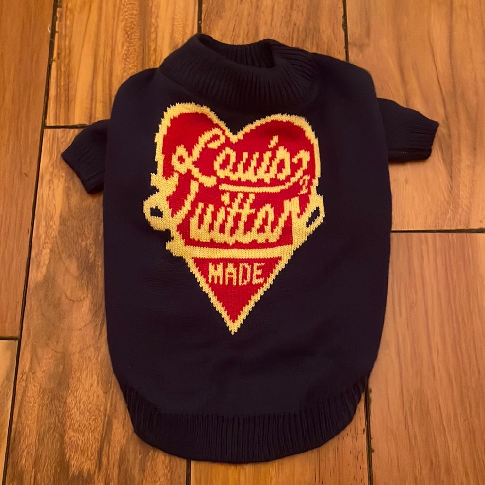 Louis Vuitton dog sweater